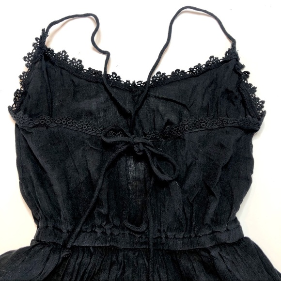NWOT Abercrombie & Fitch Black Crochet Romper XS - Picture 3 of 10